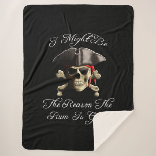 Couverture Sherpa Raisonnent le rhum est crâne allé de pirate