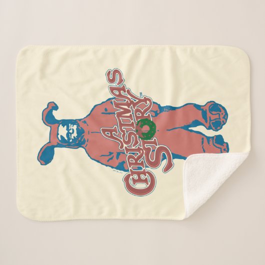 Couverture Sherpa Ralphie | Cauchemar rose (Devant (Horizontal))