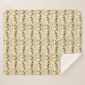 Couverture Sherpa Rangée de lapins chiots (Devant (Horizontal))