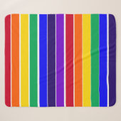 Couverture Sherpa Rayures arc-en-ciel (Devant (Horizontal))