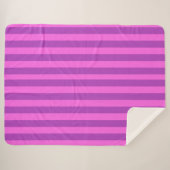 Couverture Sherpa Rayures bicolores violettes  (Devant (Horizontal))