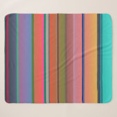 Couverture Sherpa Rayures de coucher de soleil (Devant (Horizontal))
