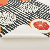 Couverture Sherpa Rayures de tranche de citron bold (1) (3/4)