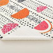 Couverture Sherpa Rayures de tranche de citron bold (5) (3/4)