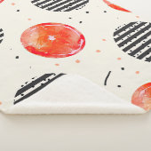 Couverture Sherpa Rayures de tranches de citron bold (10) (3/4)