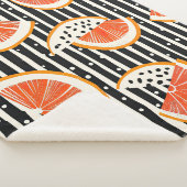Couverture Sherpa Rayures de tranches de citron bold (8) (3/4)