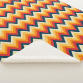 Couverture Sherpa Rayures en zigzag à l'aquarelle (3/4)