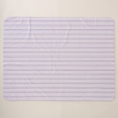 Couverture Sherpa Rayures lavande violet (Devant (Horizontal))