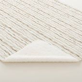 Couverture Sherpa Rayures Marron Crème (3/4)
