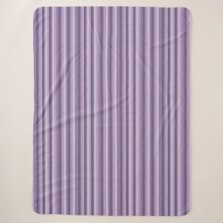 Couverture Sherpa Rayures violettes