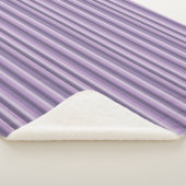 Couverture Sherpa Rayures violettes (3/4)