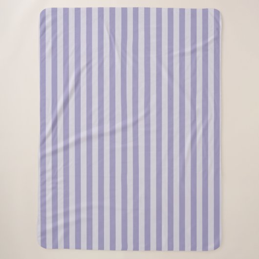 Couverture Sherpa Rayures violettes (Devant)