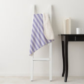 Couverture Sherpa Rayures violettes (En situation)