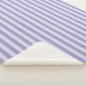 Couverture Sherpa Rayures violettes (3/4)