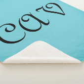 Couverture Sherpa Recoleta Cornflower Bleu (3/4)