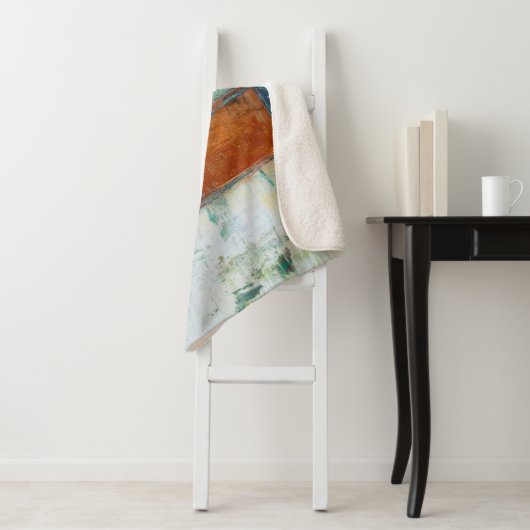 Couverture Sherpa Rectangles Abstraites (En situation)