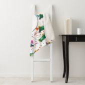 Couverture Sherpa Recyclage personnalisé Motif de la fête des camion (En situation)