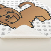 Couverture Sherpa Red Australian Terrier mignon chien de dessin (3/4)
