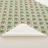 Couverture Sherpa Red Berries Holly Noël (3/4)