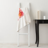 Couverture Sherpa Red bow best dog maman papa photo chien/animal nom (En situation)