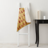 Couverture Sherpa Red Christmas se bat contre l'or (En situation)