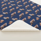 Couverture Sherpa Red Fox Frenzy (Navy) (3/4)
