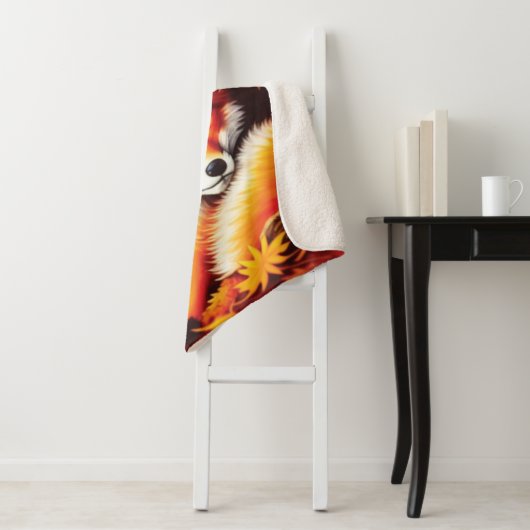 Couverture Sherpa Red Fox Sherpa Blanket (En situation)