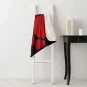 Couverture Sherpa Red Heart Mandala (En situation)