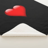 Couverture Sherpa Red Heart Mariage d'amour tendance (3/4)