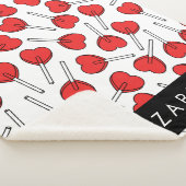 Couverture Sherpa Red Lollipops, Heart Lollipops, Lolly, Your Name (3/4)