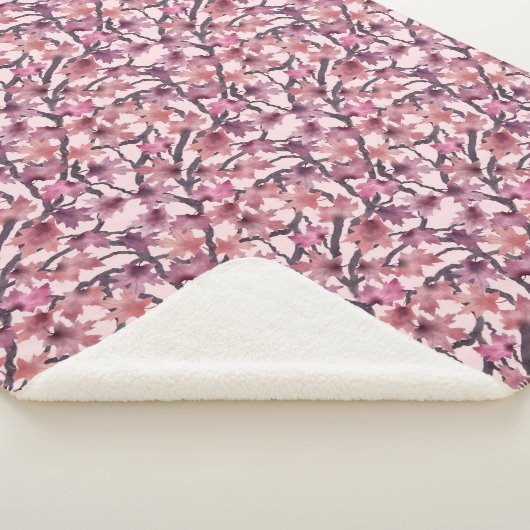 Couverture Sherpa Red Maple Tree Sherpa Blanket (3/4)