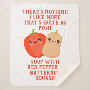 Couverture Sherpa red pepper and butternut squassoup