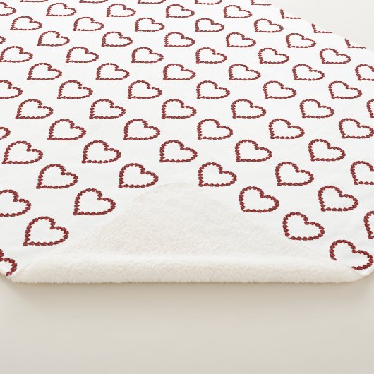 Couverture Sherpa Red Ruby Gemstone Heart (3/4)