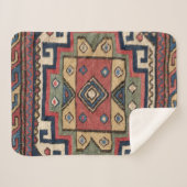 Couverture Sherpa Red White Blue Western Lone Star Dallas (Devant (Horizontal))