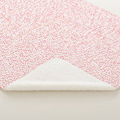 Couverture Sherpa Red White Coeurs Motifs Saint Valentin (3/4)