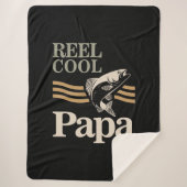 Couverture Sherpa Reel Cool Papa - Cadeaux père et grand-père (Devant)