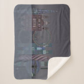 Couverture Sherpa Réflexions de la nuit Londres Skyline (Devant)