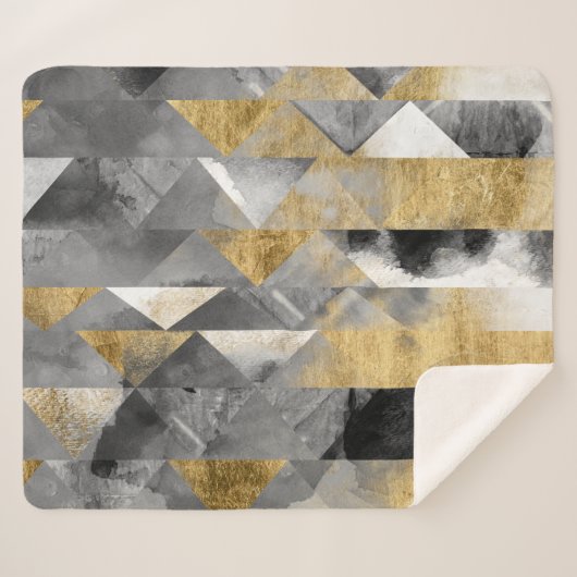 Couverture Sherpa Réflexions dorées I (Devant (Horizontal))