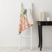 Couverture Sherpa Regency de femme victorienne rose (En situation)