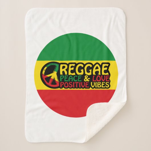 Couverture Sherpa Reggae Musique avec citations positives (Devant)