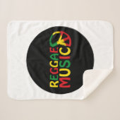 Couverture Sherpa Reggae Musique design, reggae art (Devant (Horizontal))