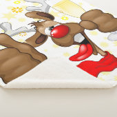 Couverture Sherpa Reindeer Drunk Funny Caractère de Noël (3/4)