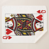 Couverture Sherpa Reine des Coeurs (Devant (Horizontal))