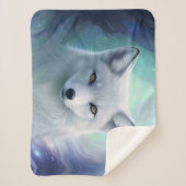 Couverture Sherpa Renard blanc Extraordinaire sur Icy Land (Devant)