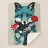 Couverture Sherpa Renard bleu (Devant)