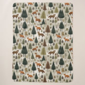 Couverture Sherpa Renard de la forêt hivernale (Devant)