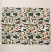 Couverture Sherpa Renard de la forêt hivernale (Devant (Horizontal))