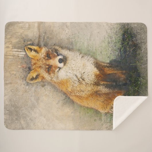 Couverture Sherpa Renard rouge (Devant (Horizontal))