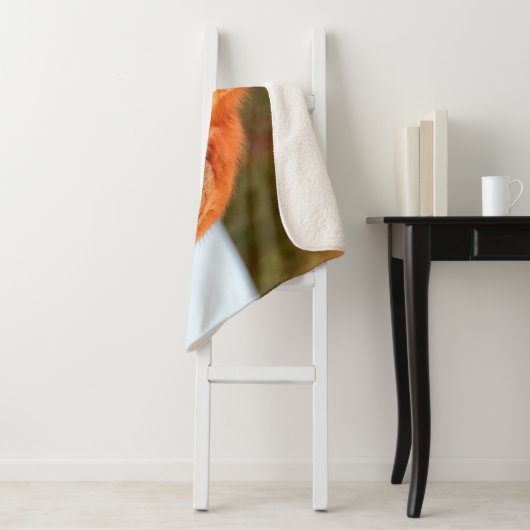 Couverture Sherpa Renard Rouge En Neige | Yukon (En situation)