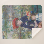 Couverture Sherpa Renoir Deux Soeurs Terrasse Français Impressionnis (Devant (Horizontal))